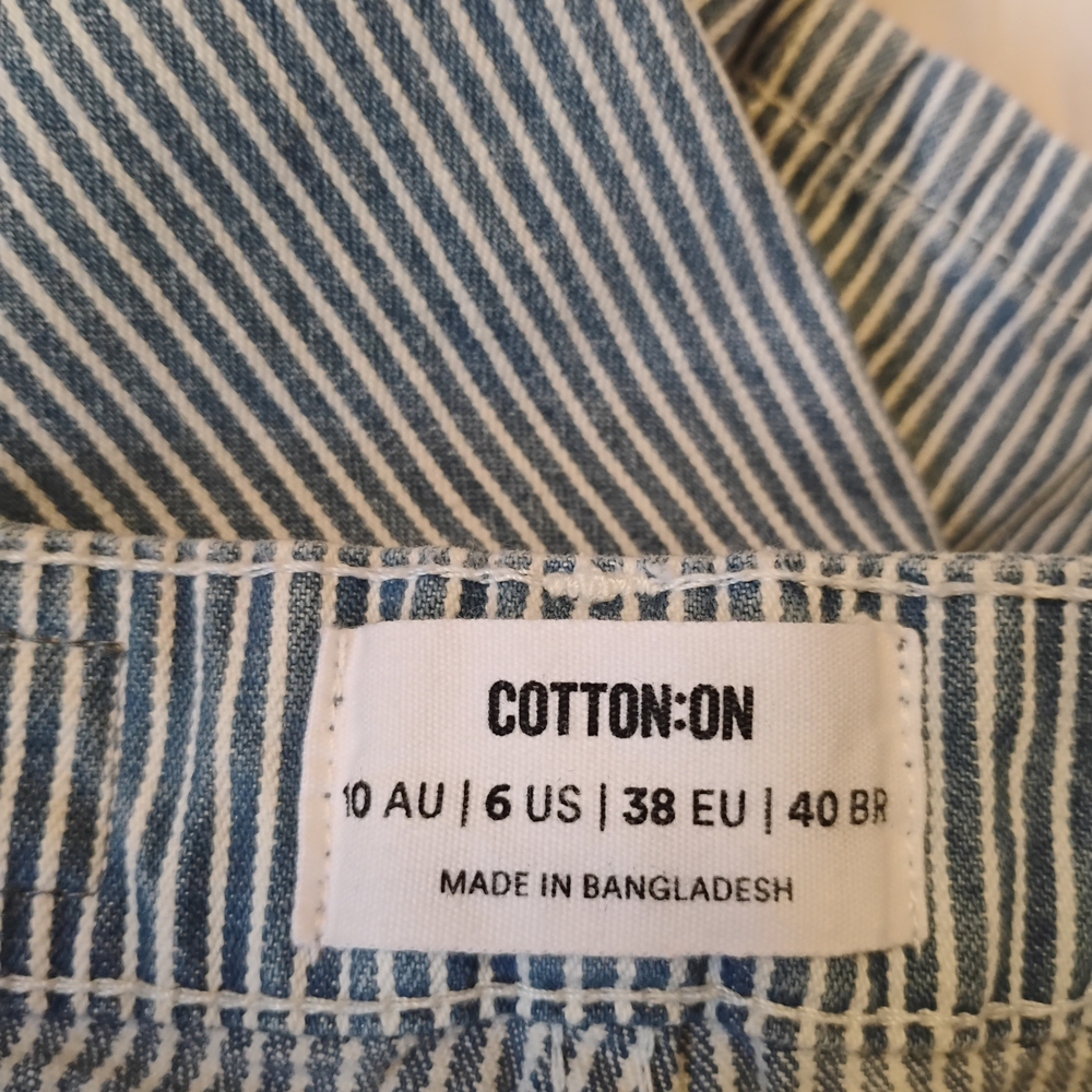 Blue and White Striped Pants - Picture 3 of 5